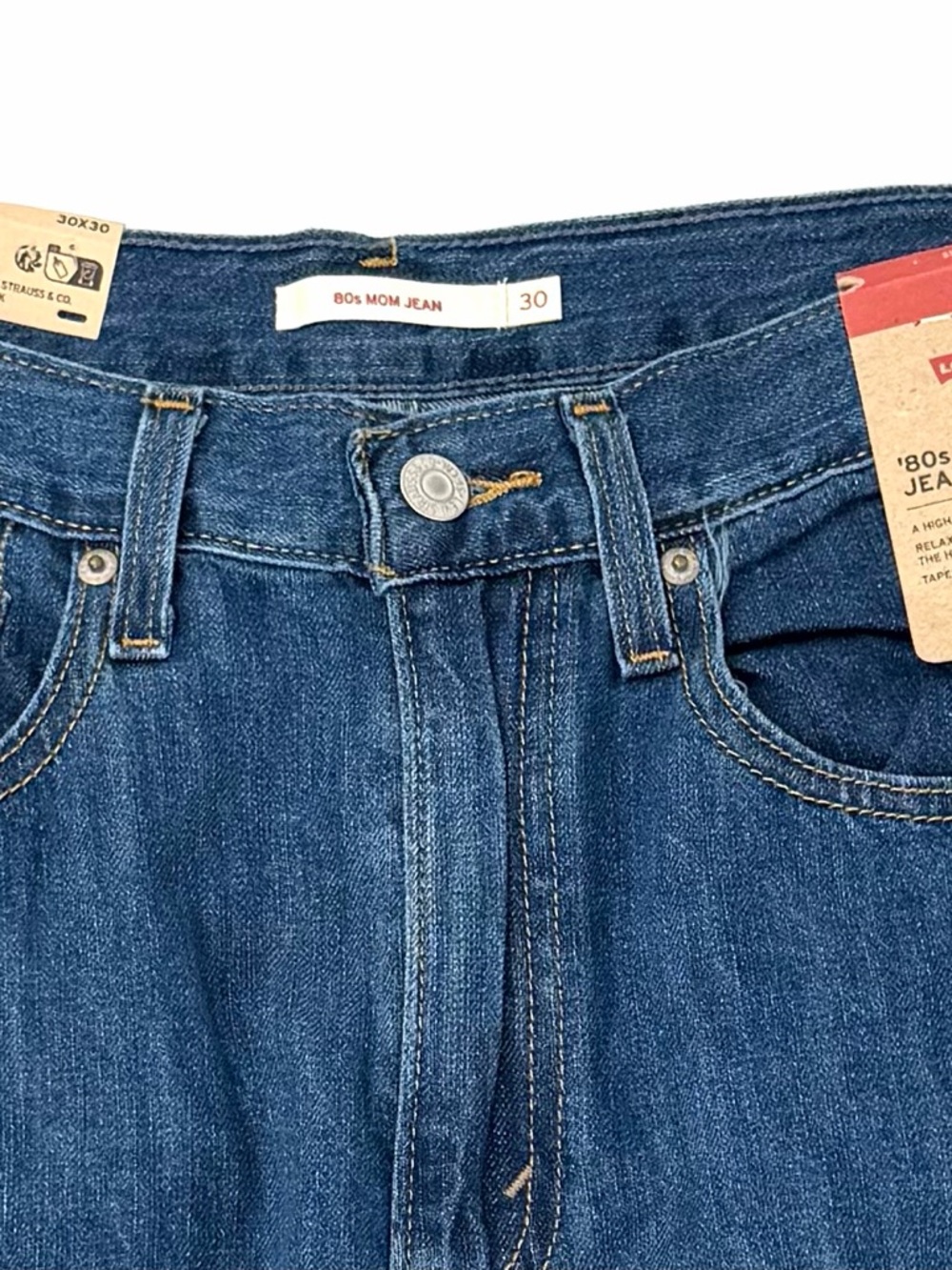 Levi's Men's Straight Jeans in Medium Blue Denim - Picture 4 of 11